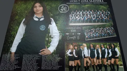 Calidad de las impresiones de los cuadros de graduación, una muestra de una impresión