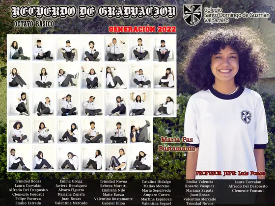 Cuadros de graduación con diseños personalizados y temáticos para establecimientos educacionales.